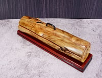 Image 1 of Handmade wooden Keepsake Pen Box with exotic wood Padauk, Wooden Treasure Box, Jewelry Box