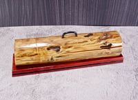 Image 2 of Handmade wooden Keepsake Pen Box with exotic wood Padauk, Wooden Treasure Box, Jewelry Box