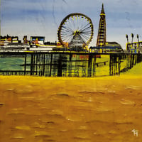 Blackpool Beach Print