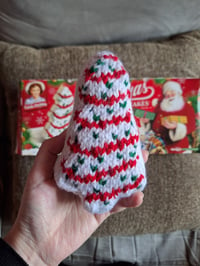 Image 3 of Knitted Christmas Tree Cakes (Set of 2)