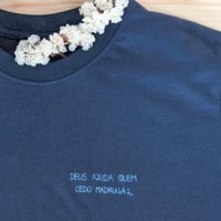 T-shirts com provérbios (Azul escura)