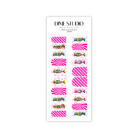 Image 3 of THE PINK GRINCH NUTCRACKER NAIL DECALS 