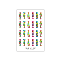 Image 4 of THE PINK GRINCH NUTCRACKER NAIL DECALS 