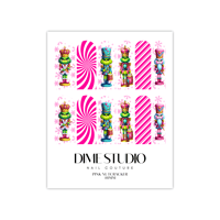 Image 2 of THE PINK GRINCH NUTCRACKER NAIL DECALS 