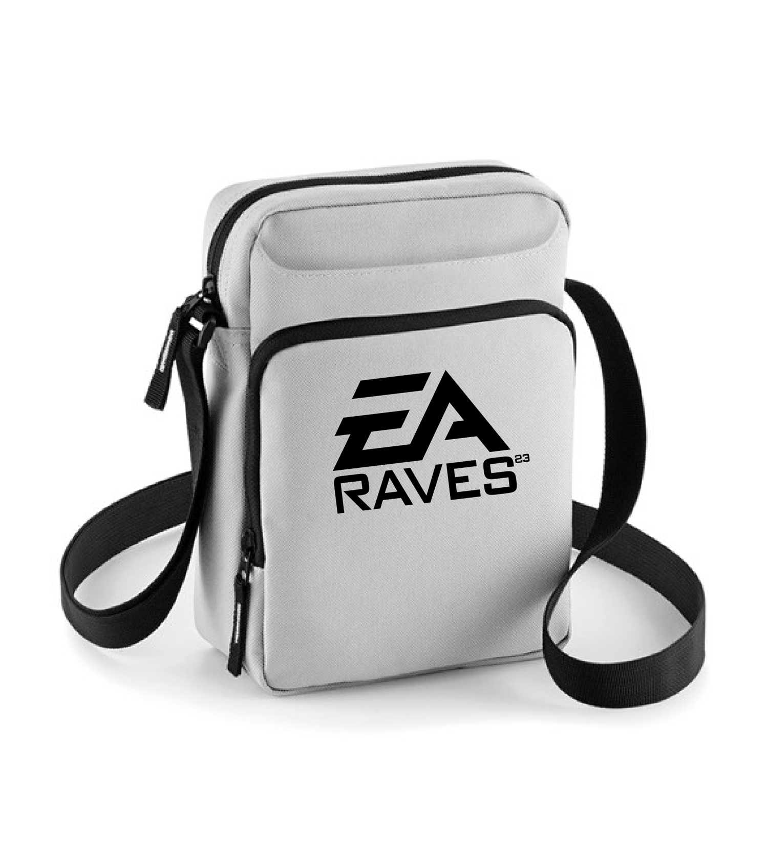 Image of EA RAVES BLACK ACROSS BODY CREW BAG