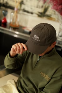 Image 2 of ÉFÉMÈRE Lead Grey Embroidered Logo Hat