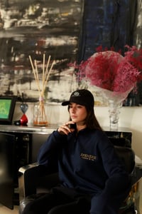 Image 4 of ÉFÉMÈRE Black Embroidered Logo Hat