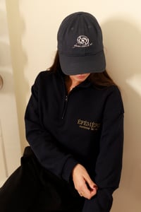 Image 2 of ÉFÉMÈRE Ocean Blue Embroidered Logo Hat