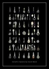 12" x 18" Black Spoon Print