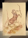 The Centaur A5 Stone Lithograph Print