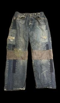 Image 1 of Il B.I.G. Mostro Double Selvedge Sashiko Reworked Thrashed Denim 