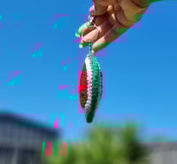 Image 5 of Handmade Crochet Watermelon Keychain