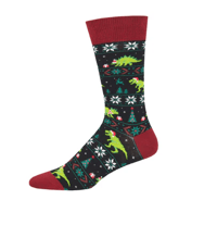 Image 3 of Santasaurus Rex Crew Socks