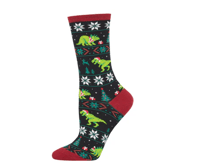 Image 1 of Santasaurus Rex Crew Socks