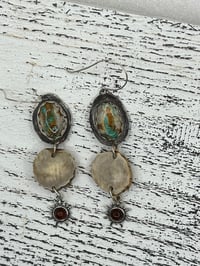 Image 3 of Royston, Antler, and Amber Earrings