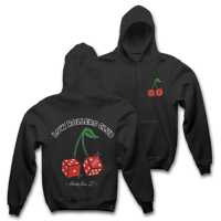Image 1 of LRC - "CHERRY ON TOP " - BLACK HOODIE