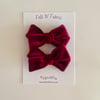 Velvet Wine Bow