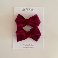 Velvet Wine Bow