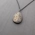 Sterling Silver and Coral Fossil Teardrop Necklace Image 3