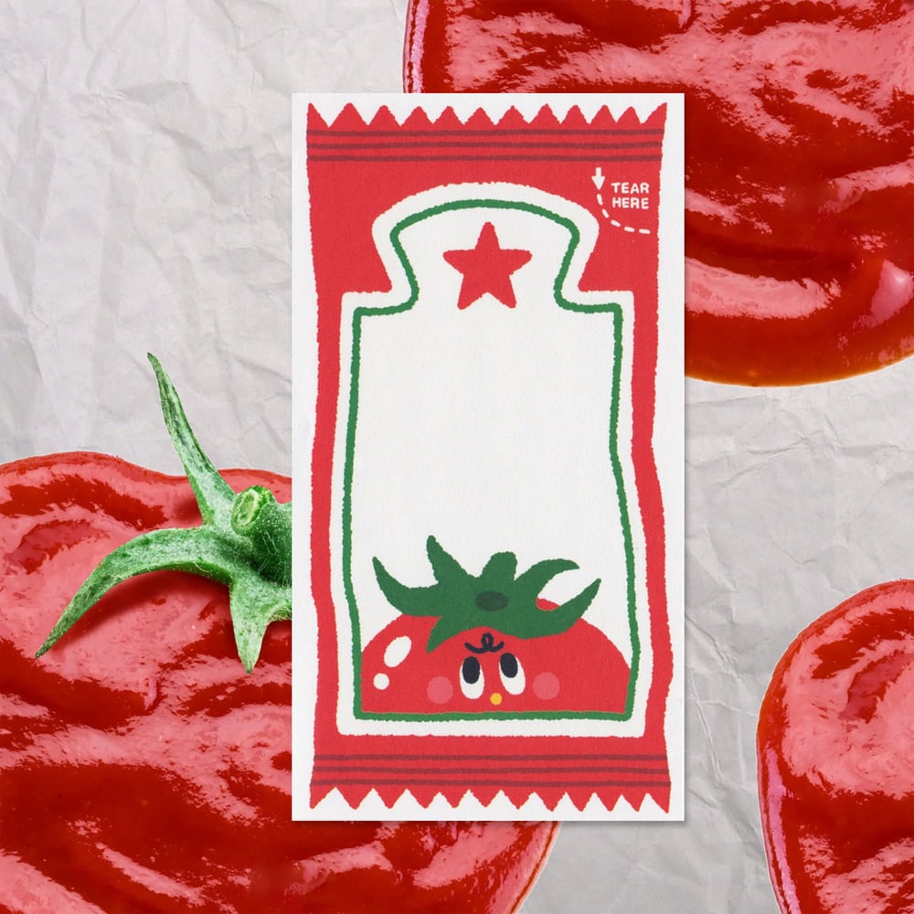 Image of Ketchup Mini Memo Pad