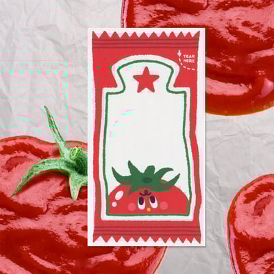 Image of Ketchup Mini Memo Pad