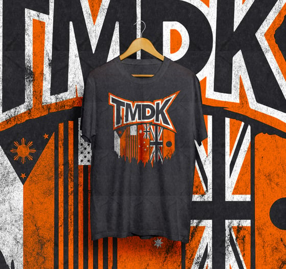 Image of TMDK Flags Stone Wash T-Shirt (Pre-Order Discount until 14.11.24)