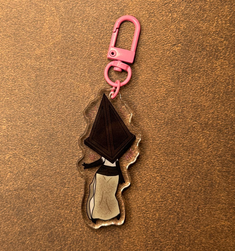 Image of Chibi Geometric Head Keychain