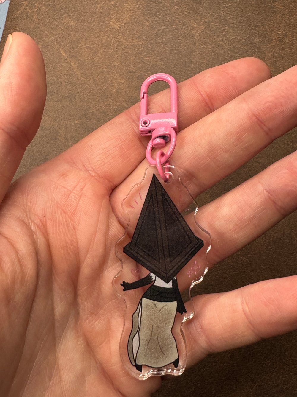 Image of Chibi Geometric Head Keychain