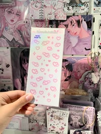 Image 2 of Neon Hearts Sticker Sheet
