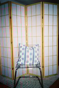 Image 3 of blue windows cushion