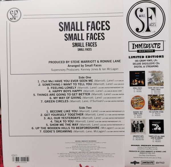 Small Faces – Small Faces VINYL LP NEW