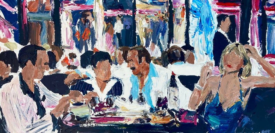 Image of “Babylon Club” original on canvas