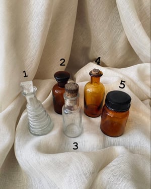 Image of Véritables flacons d'apothicaire, petite taille, sans étiquette