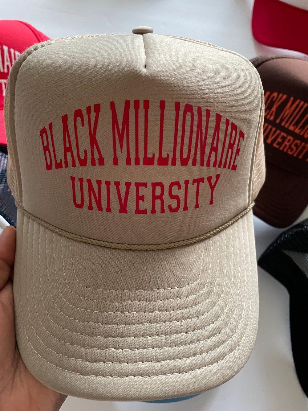 Image of Black Millionaire university trucker 