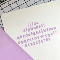 lilac alphabet