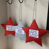 'We Believe' Star Hanging Decoration