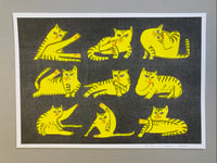 Image 1 of Cats riso print