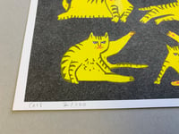 Image 2 of Cats riso print