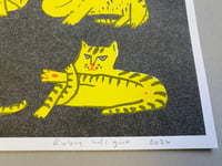 Image 3 of Cats riso print