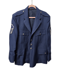 Image 1 of Navy Blue Dress Military Jacket 