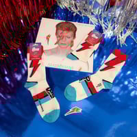 Image 2 of David Bowie Aladdin Sane Socks