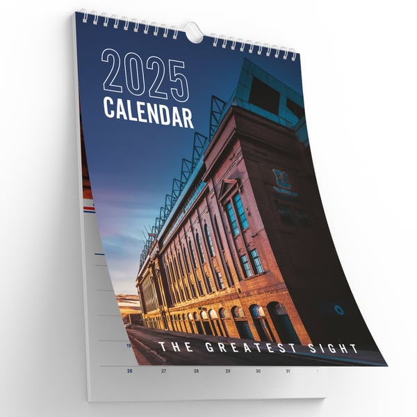 Image of 2025 Calendar for Rangers Fans