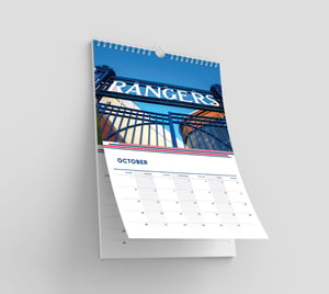 Image of 2025 Calendar for Rangers Fans