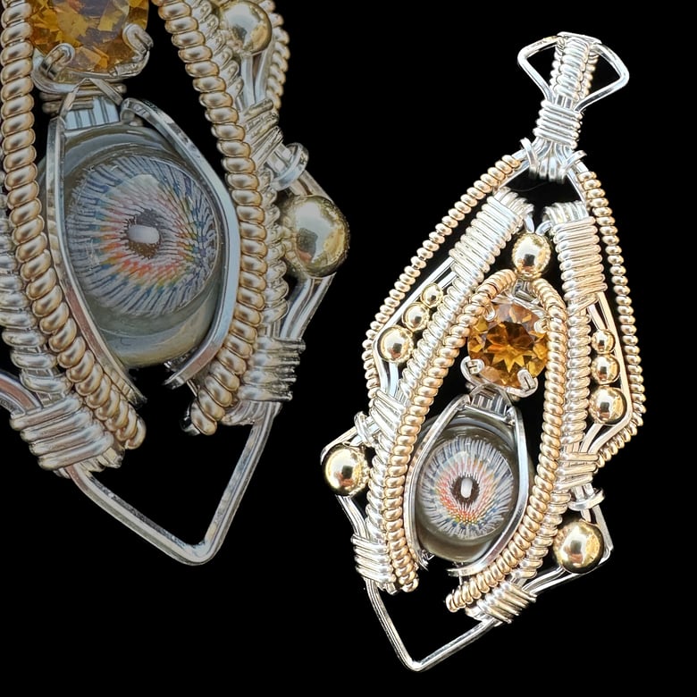 Image of Steve H Glass Collab Pendant (Small + Citrine)