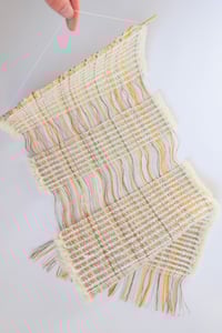Image 3 of WOVEN WALL HANGING | SILK & MOHAIR TEXTILE ARTWORK no.2