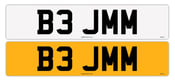 Image of B3 JMM Prefix Number Plate