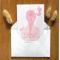 Image 1 of Carte de voeux *Snow Girl*