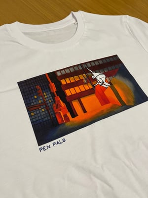 Image of Back in stock! Pen Pals - Tiago shirt (DTG printed) - charity fundraiser for PAPYRUS