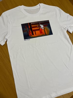 Image of Back in stock! Pen Pals - Tiago shirt (DTG printed) - charity fundraiser for PAPYRUS