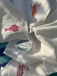 Image 2 of Embroidered SKP Napkins. 